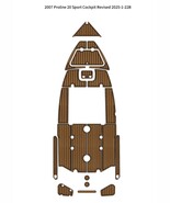 2007 Proline 20 Sport Cockpit Boat Pad EVA Foam Faux Teak Deck Floor Mat - $1,366.33 CAD