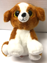 TY Beanie Boos Snicky The Puppy Dog 6&quot; Plush Gold Glitter Eyes Soft Toy - £3.89 GBP