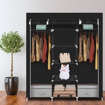 69&quot; Closet Wardrobe Portable Clothes Large Storage Space Organizer Home ... - $51.29