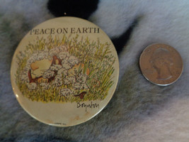 Peace on Earth Boynton Pinback Button 2 1/8&quot; - £3.12 GBP