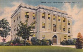 Sevier County Court House De Queen Arkansas AR  Postcard B14 - £2.35 GBP