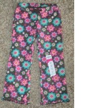 Girls Pants Jumping Beans Brown Floral Elastic Waist Pull On Pants-sz 4 - $7.92