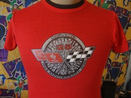 Vintage 70s Chevy Corvette 25th Anniversary Iron On t Shirt S  - $49.49