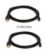 2 USB Cables for Fuji FujiFilm XP110 XP150 XP160 XP170 XP10 XP11 Z10 Z20 Z30 Z31 - £7.72 GBP