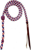 Showman 4 1/2&#39; Red, White and Blue Braided Nylon Over and - £113.87 GBP