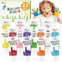 Finger Paint Set Non Toxic Finger Paints 8 Colors 60ml Art Painting Supplies for - £19.61 GBP