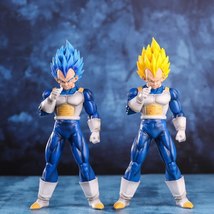 29cm Anime Dragon Ball Super Saiyan Vegeta SSJ Blue Figures Toys - £19.13 GBP