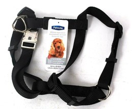 1 Ct Petmate Deluxe Signature Med Up To 50 Lbs Black Dog Harness 3/4&quot; X 20-28&quot; - £22.37 GBP