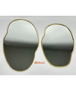 Irregular Golden Mirror,Gold Mirror,Brass Mirror,Handmade Mirror Morocca... - $89.00+