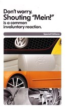 2007 Volkswagen SPECIAL EDITIONS sales brochure folder Fahrenheit Wolfsburg - £6.26 GBP