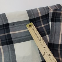Northwest Blue Shirt Mens L Tall Green & White Plaid Vintage Flannel Long Sleeve image 3