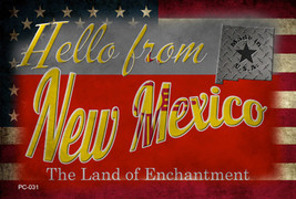 Hello From New Mexico Novelty Metal Postcard - £12.71 GBP