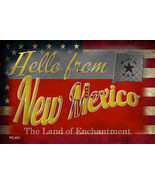 Hello From New Mexico Novelty Metal Postcard - $300.05 MXN