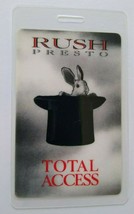 Rush Presto Backstage Pass Original 1990 Concert Tour Hard Rock Music Rabbit Hat - £14.93 GBP