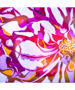 Rainbow Dahlia Digital Art Download Bohemian Hippie Boho Flower Garden Pink Red - $20.00