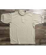 Columbia Mens Size 2XL Beige GRT Fishing Hiking Short Sleeve Polo Shirt - $21.09