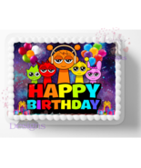 Colorful Spunki Edible Image Birthday Cake Topper Frosting Sheet - $16.14+