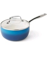 Pioneer Woman ~ HARLOW ~ DENIM BLUE ~ 2.5 Quart ~ Nonstick ~ Saucepan w/Lid - $918.76 MXN