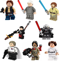 1set/8pcs Star Wars Obi-Wan Leia Sith Lords Custom Minifigure Building Block Toy - £14.95 GBP