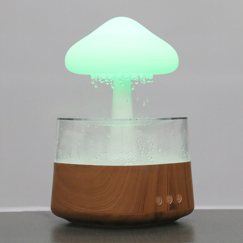 NEW 2023 Trend Mushroom Rain Cloud Lamp Humidifier Diffuser Raindrop Night Light - $61.99