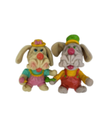 2 VINTAGE 1986 GANZ BROS LJN TOYS WRINKLES PUPPY DOG RUBBER FINGER PUPPE... - $23.75