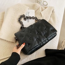 Chain Pu Leather Shoulder Bags for Women 2022 New Winter Trend  Designer Handbag - £34.27 GBP