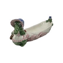 Fitz and Floyd Serving Dish Alligator &amp; Frog Candy Cracker Trinket Bowl ... - $45.66