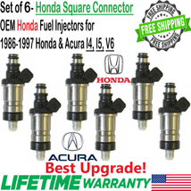 OEM 6 Units Honda Best Upgrade Fuel Injectors For 1990-1994 Honda Accord 2.2L I4 - £103.54 GBP