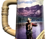 Coors Brewing Company Beer Stein - Life in the Rocky Mountains 1996 Fly ... - $24.99