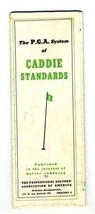 P G A System Caddie Standards 1940 Professional Golf - $173.07