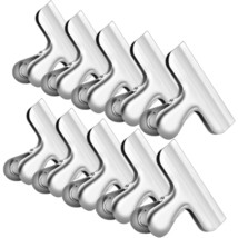 10PCS Wide Metal Chip Clips 3 Inch, Snack Food Bag Sealing Clips, Stainl... - £19.65 GBP