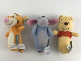 Hallmark Disney Winnie The Pooh Rattle Set Plush Stuffed Animal Toy Chime Squeak - £27.15 GBP