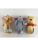 Hallmark Disney Winnie The Pooh Rattle Set Plush Stuffed Animal Toy Chim... - £27.65 GBP