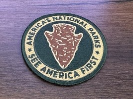America’s National Parks “See America First” Arrowhead Patch – Vintage S... - $13.68 CAD