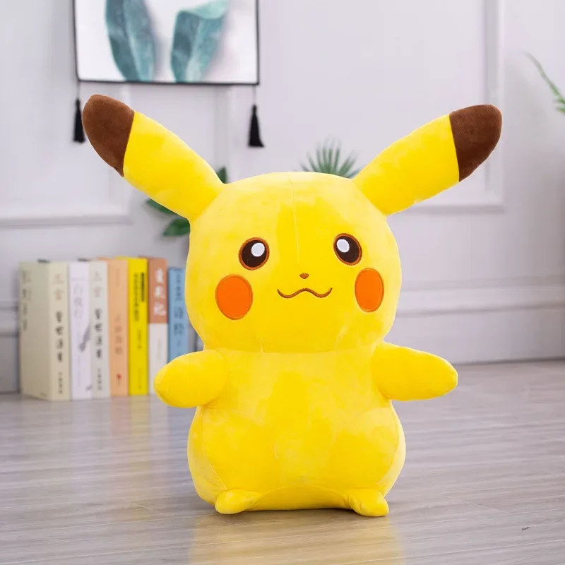 60cm Pikachu-A Japan Anime Pokémon Pikachu Plushies Doll Pillow Kawaii Smile Toy - £44.45 GBP