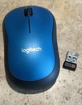 Logitech M185 Wireless Mouse, 2.4GHz Optical 1000 DPI For PC, Mac, Laptop - Blue - £4.63 GBP