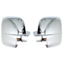 CHROME SIDE LEFT &amp; RIGHT WING MIRROR COVERS TRIMS KIT CAPS OPEL VIVARO 2... - £39.07 GBP