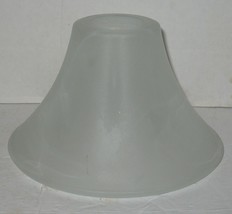 Vintage White Swirled Art Glass Table Ceiling Pendant Lamp Light Shade Part - $18.81