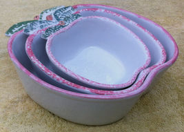 Ceramic apple nested bowls (3) image 2