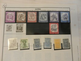 Lot of 13 Austria Stamps, Castles, People, More - £10.44 GBP