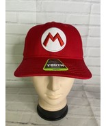 Super Mario Logo Red Youth Kids Boys Adjustable Snapback Hat Cap OSFM - £19.46 GBP