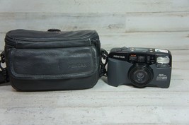 Vintage Pentax Film Camera IQZoom 105WR 35mm Auto Point & Shoot w Case - $28.44