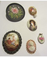 Vintage Porcelain Hand Painted , cameo and more  for projects  ladies faces - £48.57 GBP