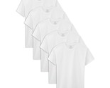 Fruit of the Loom Boys&#39; Tagless White T-Shirts, Pack of 5, Size Small  6-8 - £13.32 GBP