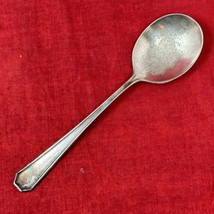 Ezekiel Weilman Soup Spoon Flatware Silver Tone 7 1/8&quot; - £11.73 GBP
