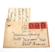 Vtg Ephemera Hotel Negresco Nice France Letter &amp; Envelope Maughan Albany... - £15.98 GBP