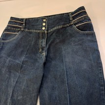 Gold Flava Womens Blue Jeans Denim Straight Leg Size Plus 20 Measured 38x28 image 7