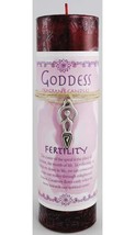 Fertility Pillar Candle with Goddess Necklace - $47.99