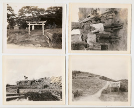 WWII Okinawa Photos, Shinto Shrine, Taken By US Army Veteran MSgt. J.E. Chambers - £23.98 GBP