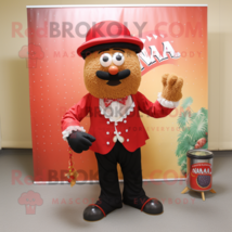 Jambalaya mascot costume character dressed with a Suit Pants and Rings - £1,010.89 GBP